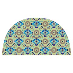 A Blue And Green Pattern On A Green Background Anti Scalding Pot Cap