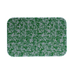 A Green And White Background With Small White Dots Open Lid Metal Box (silver)   by catchydesignhill