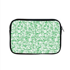 A Green And White Background With Small White Dots Apple Macbook Pro 15  Zipper Case