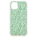 A Green And White Background With Small White Dots iPhone 12/12 Pro TPU UV Print Case Front