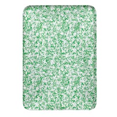 A Green And White Background With Small White Dots Rectangular Glass Fridge Magnet (4 Pack)