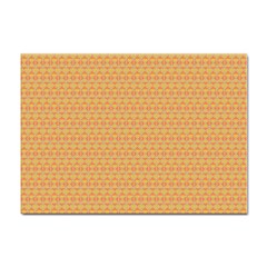 An Orange And Yellow Background With A Pattern Sticker A4 (10 Pack)