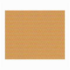 An Orange And Yellow Background With A Pattern Small Glasses Cloth