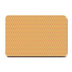 An Orange And Yellow Background With A Pattern Small Doormat 24 x16  Door Mat