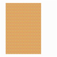 An Orange And Yellow Background With A Pattern Small Garden Flag (two Sides)