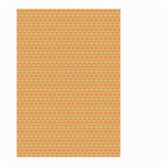 An Orange And Yellow Background With A Pattern Large Garden Flag (two Sides)