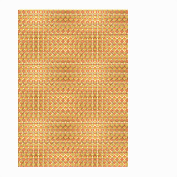 An Orange And Yellow Background With A Pattern Large Garden Flag (Two Sides)