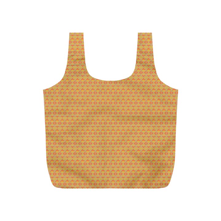 An Orange And Yellow Background With A Pattern Full Print Recycle Bag (S)