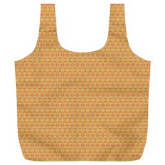 An Orange And Yellow Background With A Pattern Full Print Recycle Bag (xl) by catchydesignhill