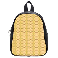 An Orange And Yellow Background With Circles School Bag (small)