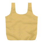 An Orange And Yellow Background With Circles Full Print Recycle Bag (L) Front