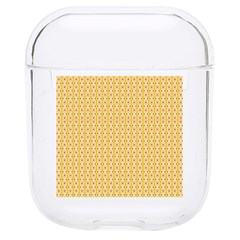 An Orange And Yellow Background With Circles Hard Pc Airpods 1/2 Case