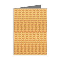 An Orange And Yellow Background With Small Dots Mini Greeting Card