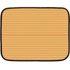 An Orange And Yellow Background With Small Dots Two Sides Fleece Blanket (mini) by catchydesignhill