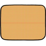 An Orange And Yellow Background With Small Dots Two Sides Fleece Blanket (Mini) 35 x27  Blanket Front