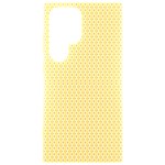 An Orange And Yellow Background With Circles Samsung Galaxy S24 Ultra 6.9 Inch Black TPU UV Case Front