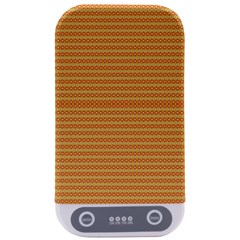 An Orange And Yellow Background With Small Dots Sterilizers by catchydesignhill