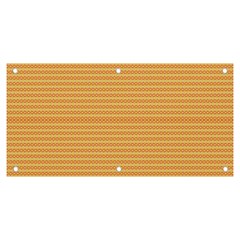 An Orange And Yellow Background With Small Dots Banner And Sign 6  X 3  by catchydesignhill