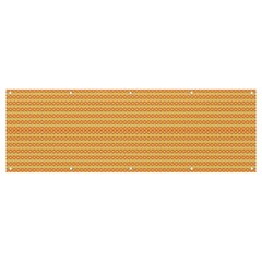 An Orange And Yellow Background With Small Dots Banner And Sign 12  X 4 