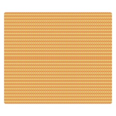 An Orange And Yellow Background With Small Dots Premium Plush Fleece Blanket (small) by catchydesignhill