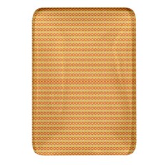 An Orange And Yellow Background With Small Dots Rectangular Glass Fridge Magnet (4 Pack) by catchydesignhill