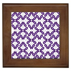 Purple, Textile, Organism, Violet, Art, Font, Magenta, Symmetry, Circle, Pattern Framed Tile