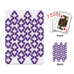 Purple, Textile, Organism, Violet, Art, Font, Magenta, Symmetry, Circle, Pattern Playing Cards Single Design (rectangle)