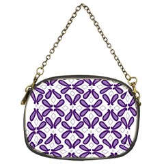 Purple, Textile, Organism, Violet, Art, Font, Magenta, Symmetry, Circle, Pattern Chain Purse (two Sides) by catchydesignhill