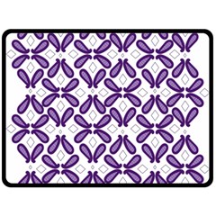 Purple, Textile, Organism, Violet, Art, Font, Magenta, Symmetry, Circle, Pattern Two Sides Fleece Blanket (large) by catchydesignhill