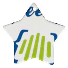 Weeko Star Ornament (two Sides)