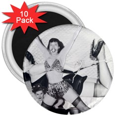 Betty Page Bdsm 3  Magnets (10 Pack) 