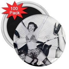 Betty Page Bdsm 3  Magnets (100 Pack)