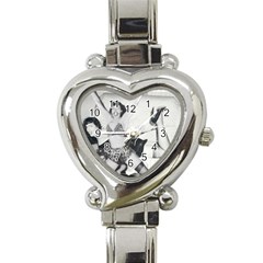 Betty Page Bdsm Heart Italian Charm Watch