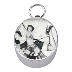 Betty Page Bdsm Mini Silver Compasses by CherleyTemples