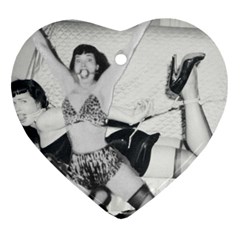 Betty Page Bdsm Ornament (heart) by CherleyTemples