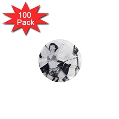 Betty Page Bdsm 1  Mini Magnets (100 Pack)  by CherleyTemples