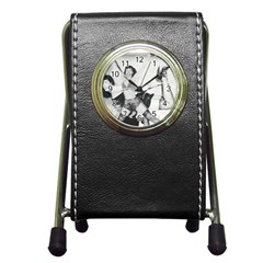 Betty Page Bdsm Pen Holder Desk Clock by CherleyTemples