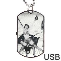 Betty Page Bdsm Dog Tag Usb Flash (two Sides) by CherleyTemples