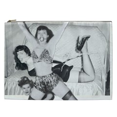 Betty Page Bdsm Cosmetic Bag (xxl) by CherleyTemples