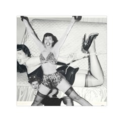 Betty Page Bdsm Square Satin Scarf (30  X 30 ) by CherleyTemples