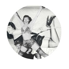 Betty Page Bdsm Mini Round Pill Box by CherleyTemples