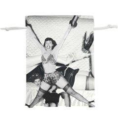 Betty Page Bdsm Lightweight Drawstring Pouch (xl) by CherleyTemples