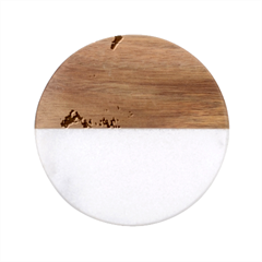 Betty Page Bdsm Classic Marble Wood Coaster (round)  by CherleyTemples