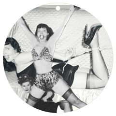 Betty Page Bdsm Uv Print Acrylic Ornament Round