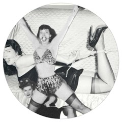 Betty Page Bdsm Round Trivet by CherleyTemples