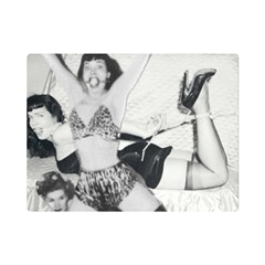 Betty Page Bdsm Premium Plush Fleece Blanket (mini) by CherleyTemples