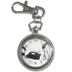 Betty Page Grafitti Key Chain Watches by CherleyTemples