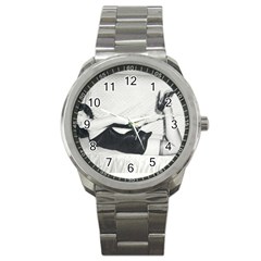 Betty Page Grafitti Sport Metal Watch by CherleyTemples