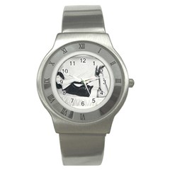 Betty Page Grafitti Stainless Steel Watch by CherleyTemples