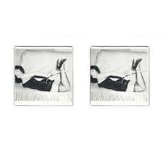 Betty Page Grafitti Cufflinks (square) by CherleyTemples